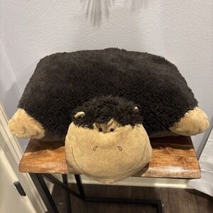 Original Pillow Pets Brown Monkey Gorilla Ape Foldable Plush 18" Stuffed Animal